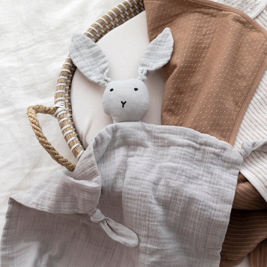 ambiance 008BUNNY70SU Bunny Cotton muslin 40x40 cm BUNNY Celadon