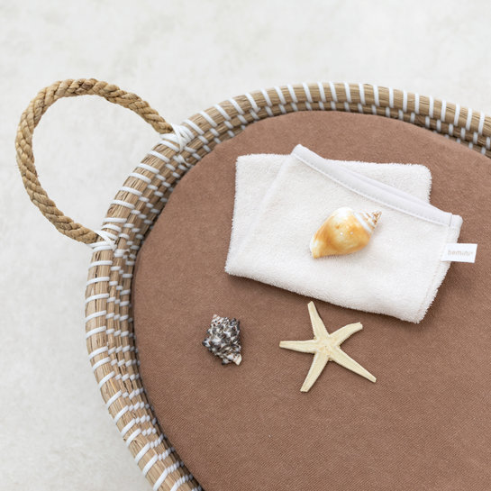 ambiance 600BMINI79TU Housse coussin Terry 50x75cm BEMINI Kaki