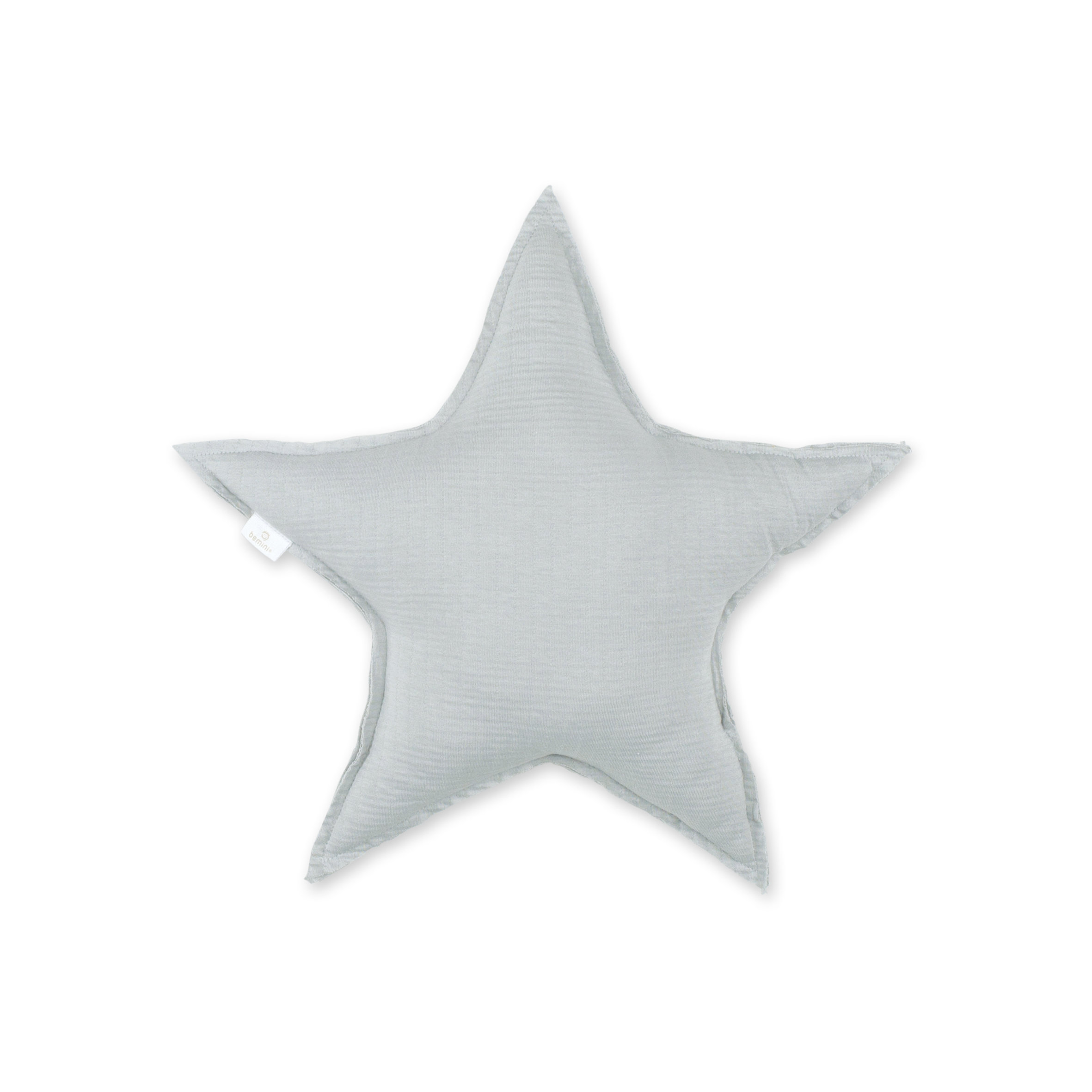Coussin décoratif Tetra Jersey 30cm STARY Motif étoile gris moyen