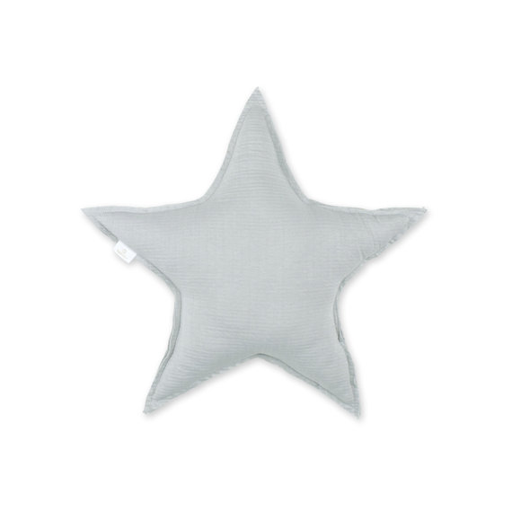 Decoratief kussen Tetra Jersey 30cm STARY Little stars print grizou