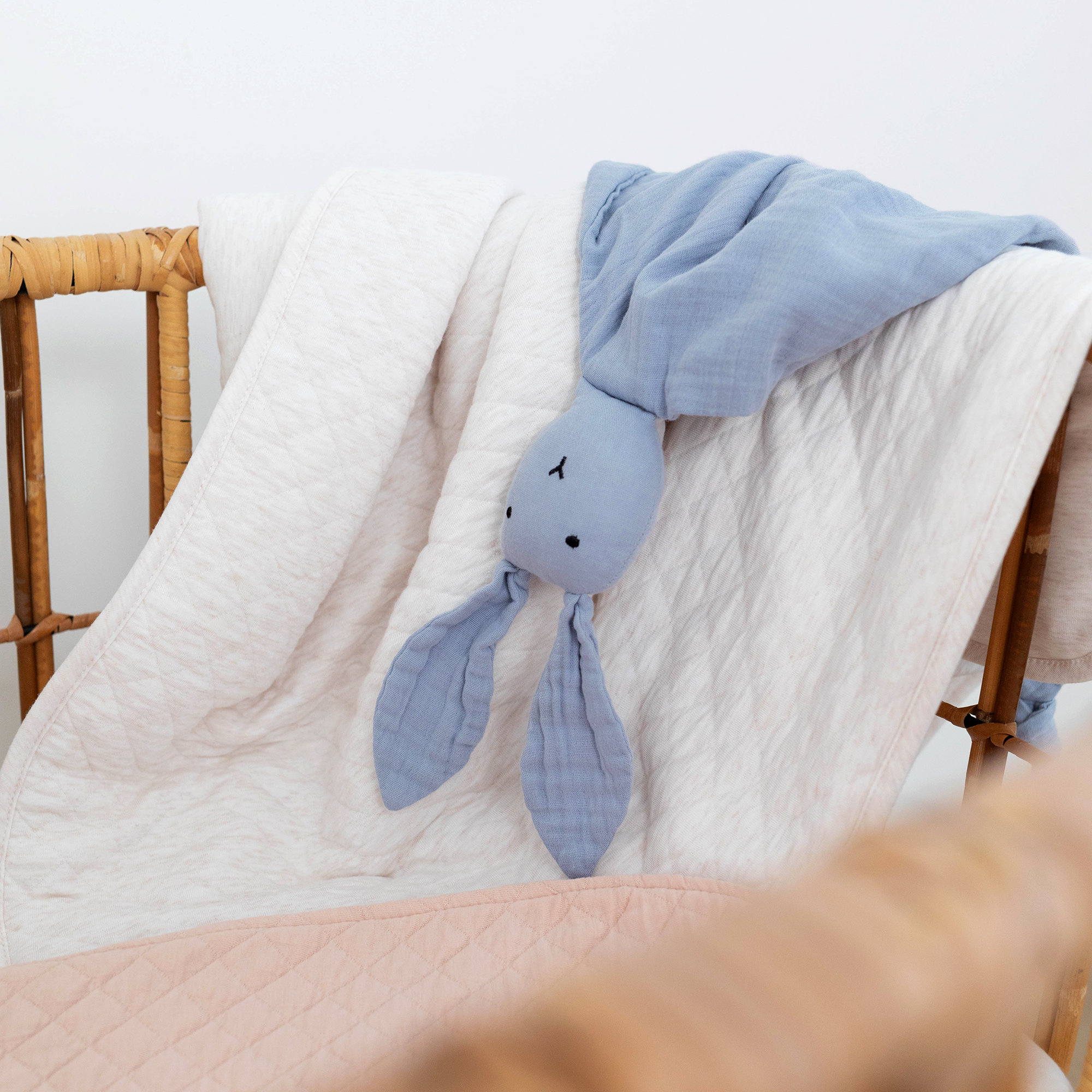 Bunny Cotton muslin 40x40 cm BUNNY Stone[AWARENESS]