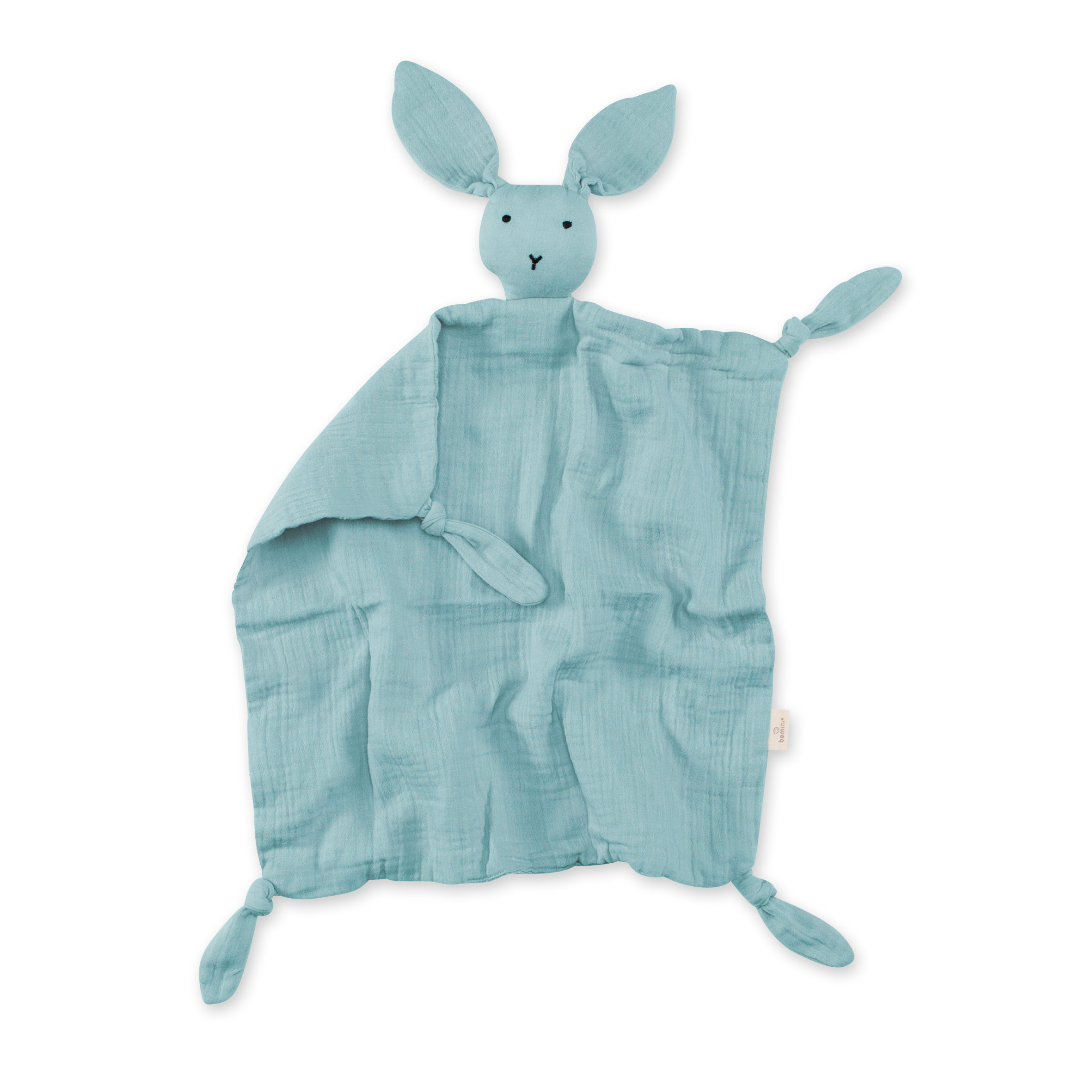 Bunny Mousseline de coton 40x40 cm BUNNY Turquoise