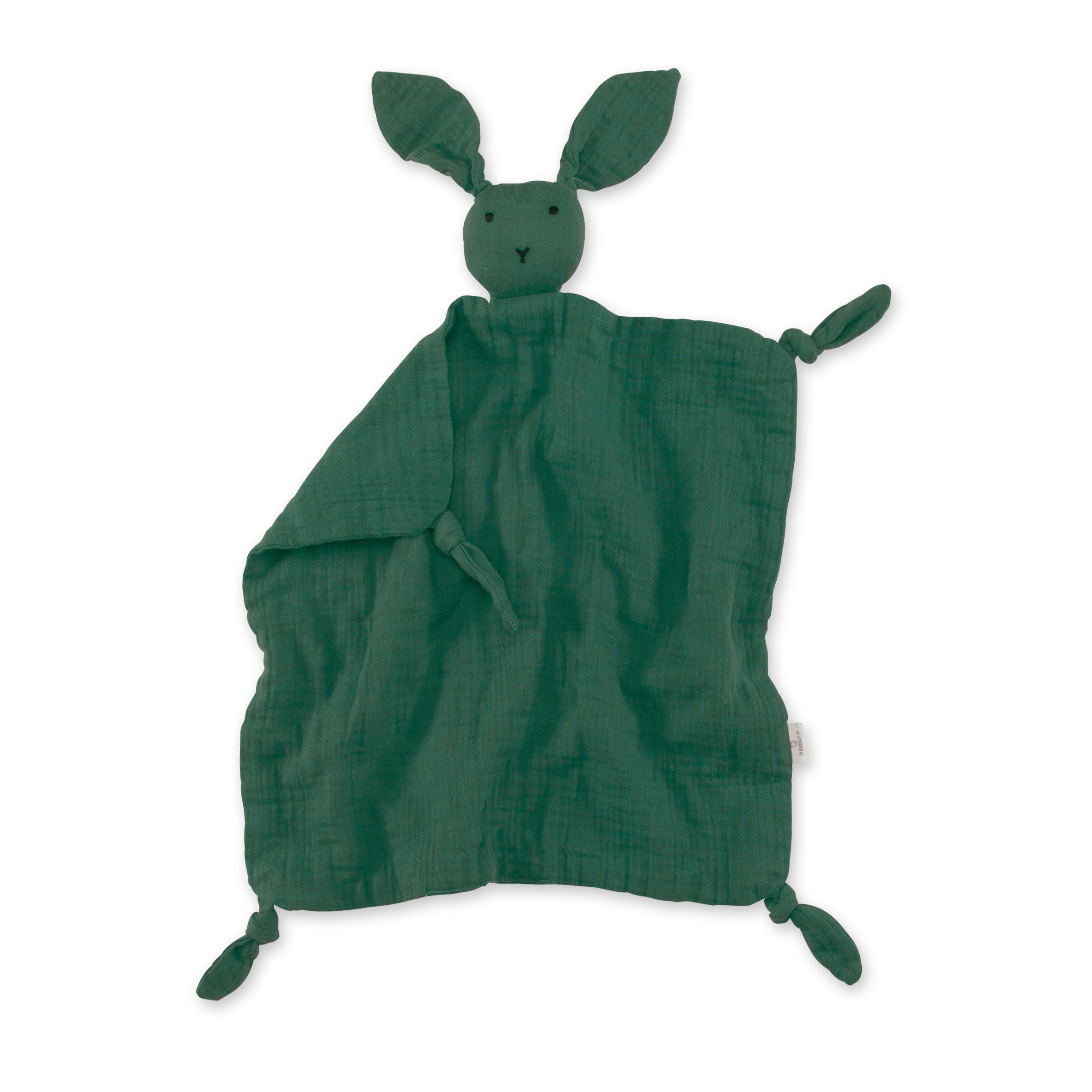 Bunny Mousseline de coton 40x40 cm BUNNY Vert bouteille