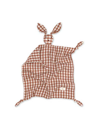 Bunny Cotton muslin 40x40 cm CHECK Moka