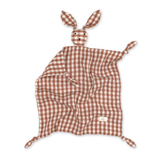 Bunny Cotton muslin 40x40 cm CHECK Moka