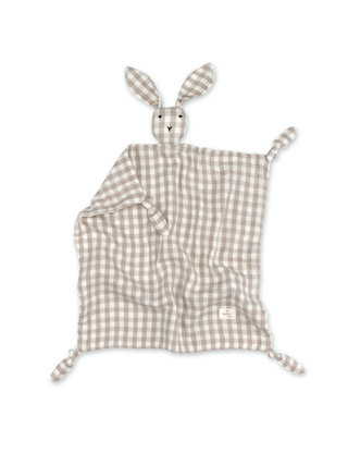 Bunny Cotton muslin 40x40 cm CHECK Sesame