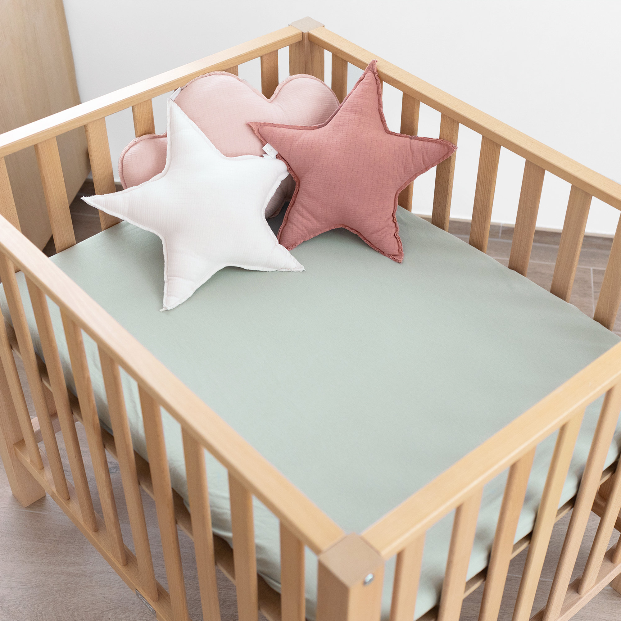 Playpen sheet Jersey 75x95cm  Verdi[AWARENESS]