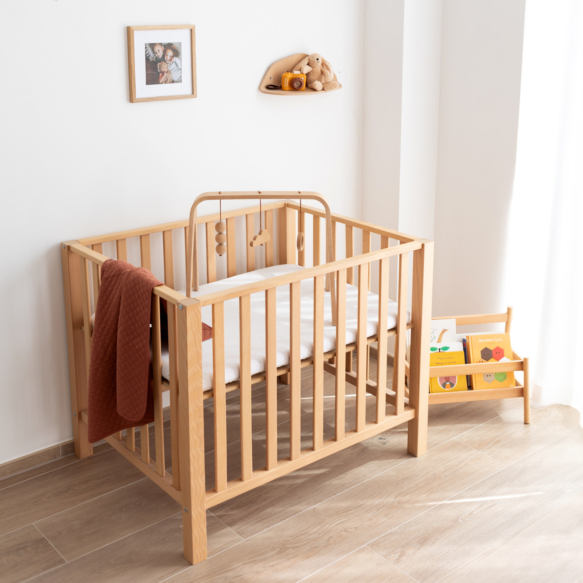 Playpen sheet Jersey 75x95cm STARY Stars ecru[AWARENESS]