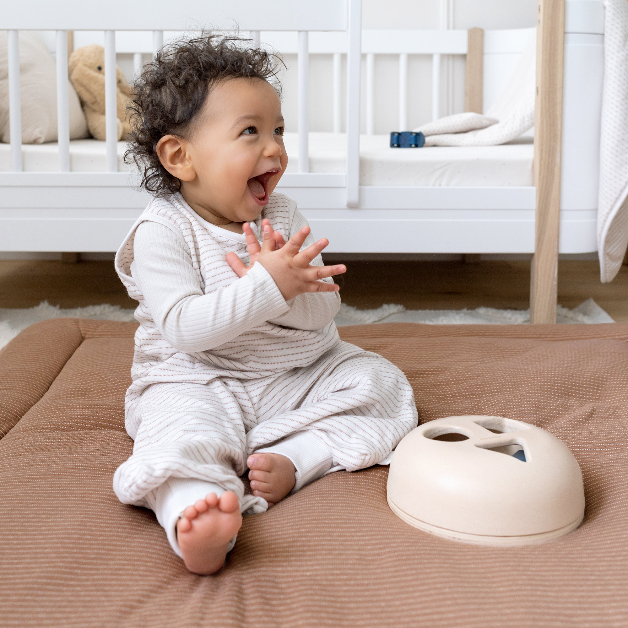 Padded play mat baby top
