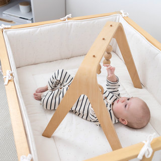 Laufstalleinlage Krabbeldecke Pady Jersey + bamboo 75x95cm OUPSS Mini pudding