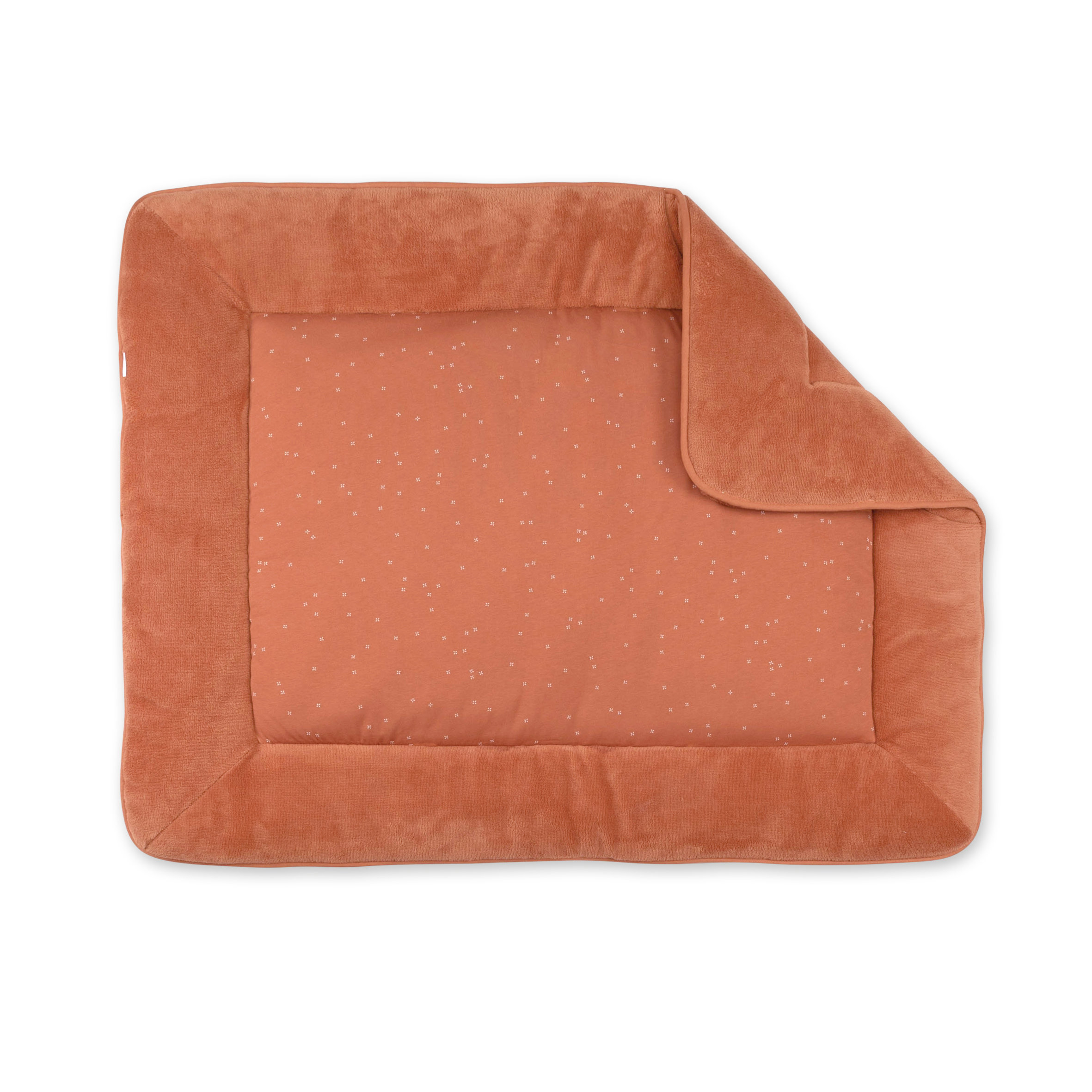 Laufstalleinlage Krabbeldecke Gepolsterter Komfort 75x95cm OUPSS Mini Karamell