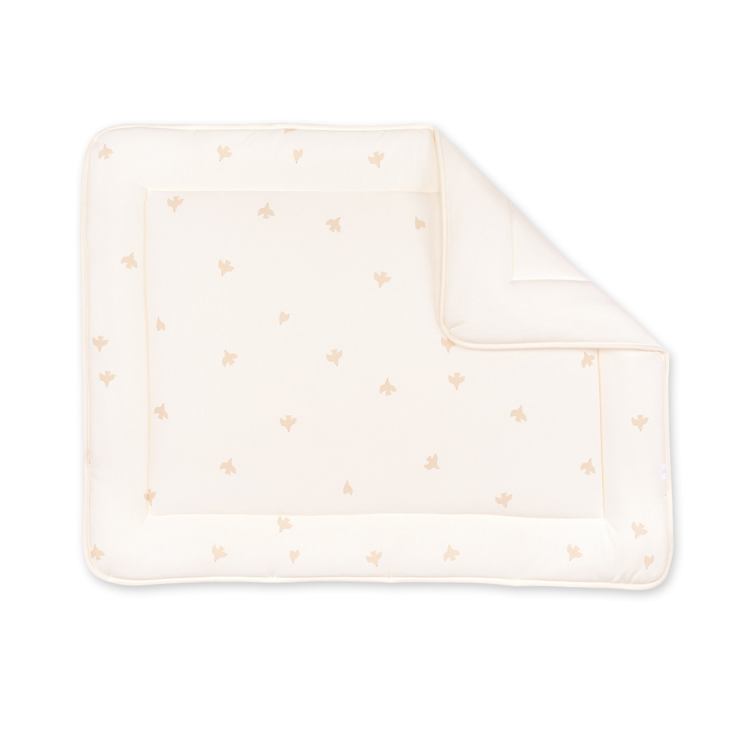 Laufstalleinlage Krabbeldecke Pady Jersey + Jersey 75x95cm PIUMA Piuma ecru