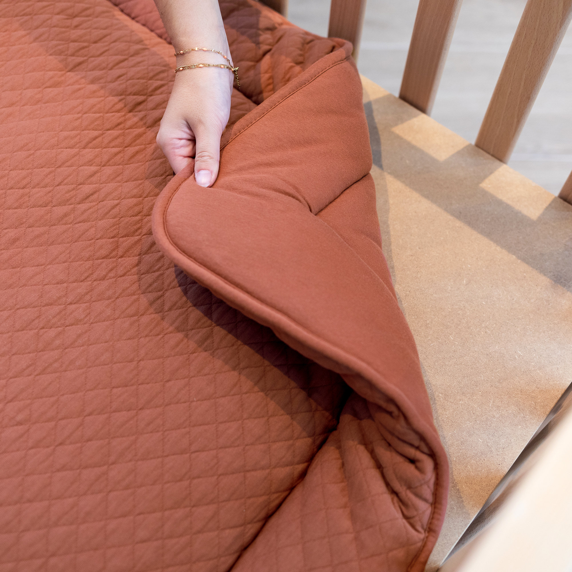 Padded play mat Pady quilted 75x95cm QUILT Brick