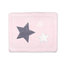 Padded play mat Pady softy + terry 75x95cm STARY Little stars print baby pink