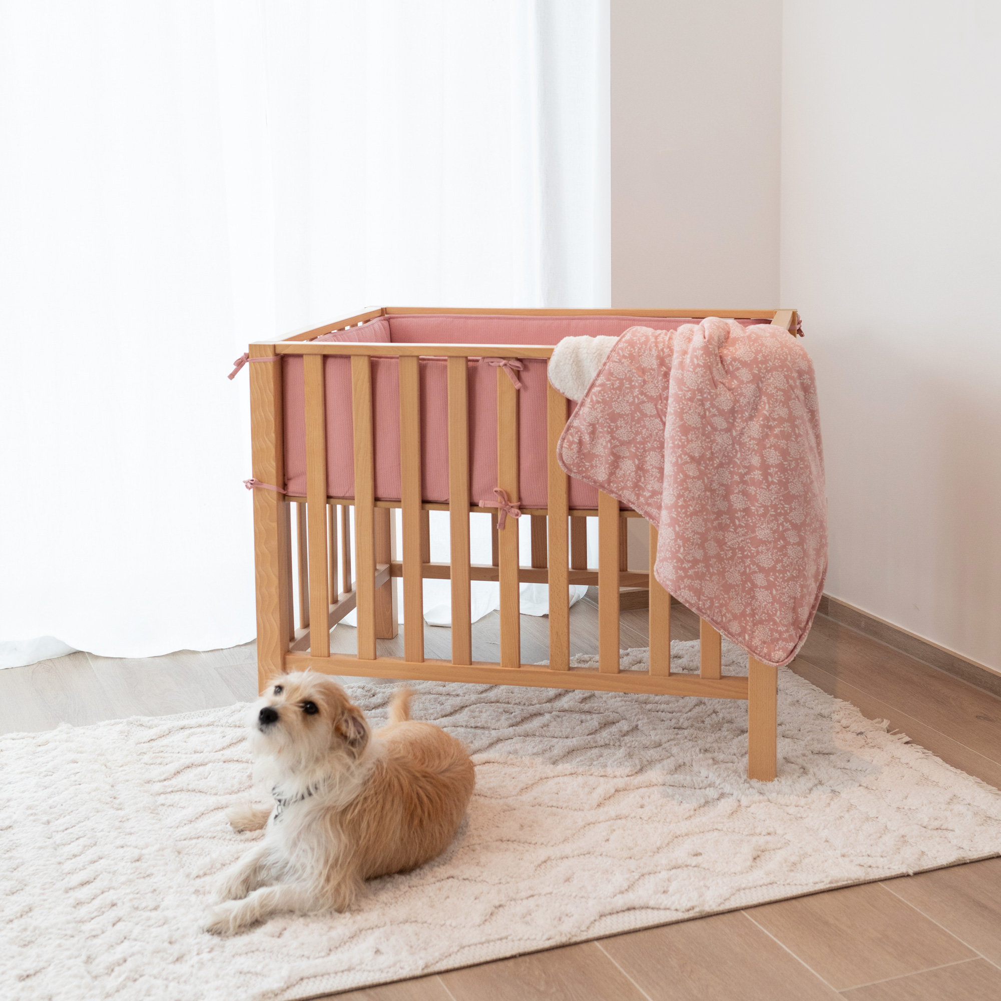 Padded play mat Soft organic cotton 75x95cm WAFLE BlossomOutlet