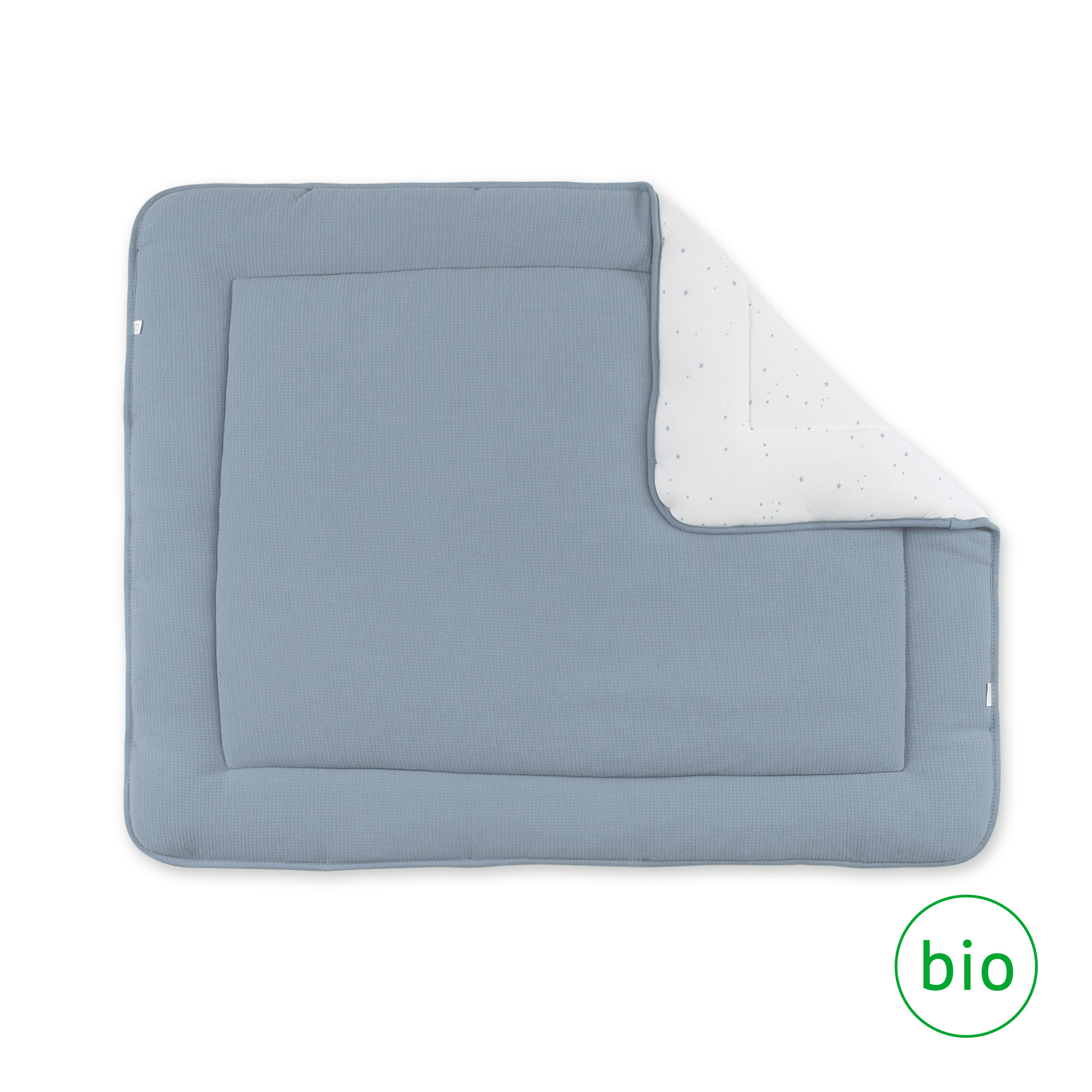 Laufstalleinlage Krabbeldecke Pady waffle + jersey bio 75x95cm WAFLE Stone