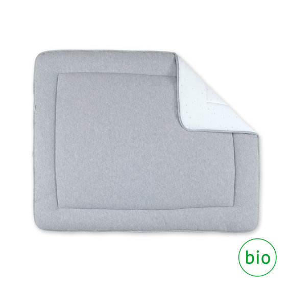 Padded play mat Pady waffle + jersey organic 75x95cm WAFLE Mix grey