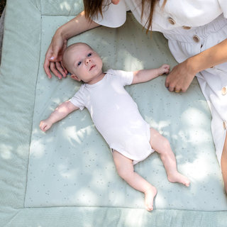 Playpen mat Pady jersey + bamboo 100x100cm OUPSS Mini lunar