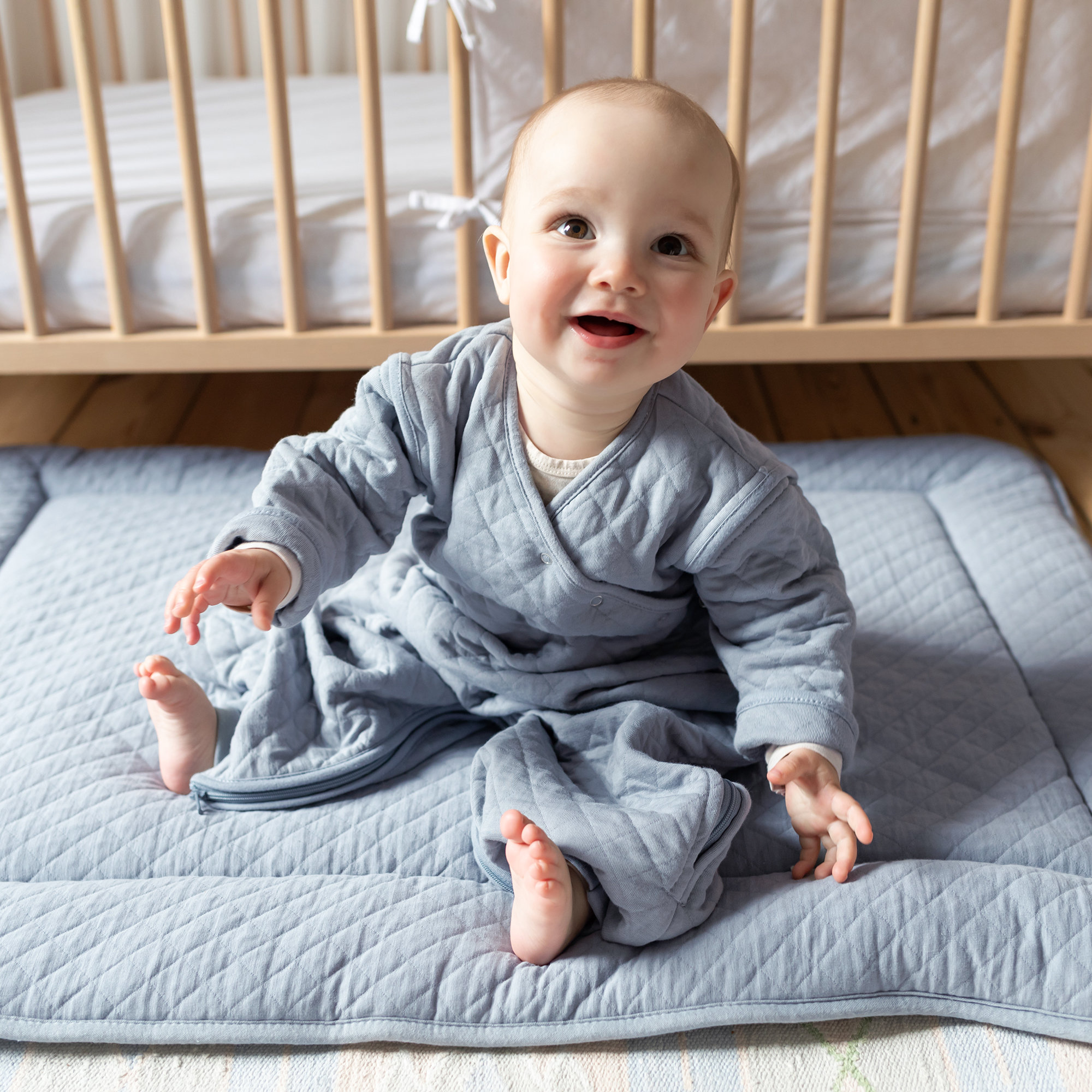 Playpen mat Quilted comfort 100x100cm QUILT StoneOutlet
