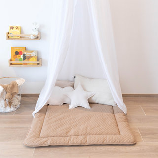 Playpen mat Quilted comfort 100x100cm QUILT Beige