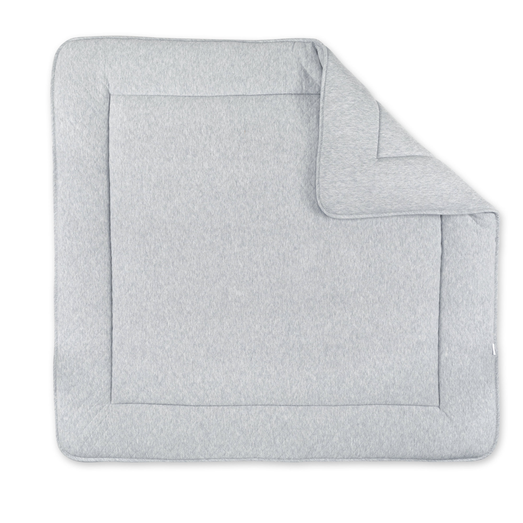 Laufstalleinlage Krabbeldecke Pady quilted jersey 100x100cm QUILT Mix grey