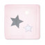 Playpen mat Pady softy + terry 100x100cm STARY Little stars print cristal