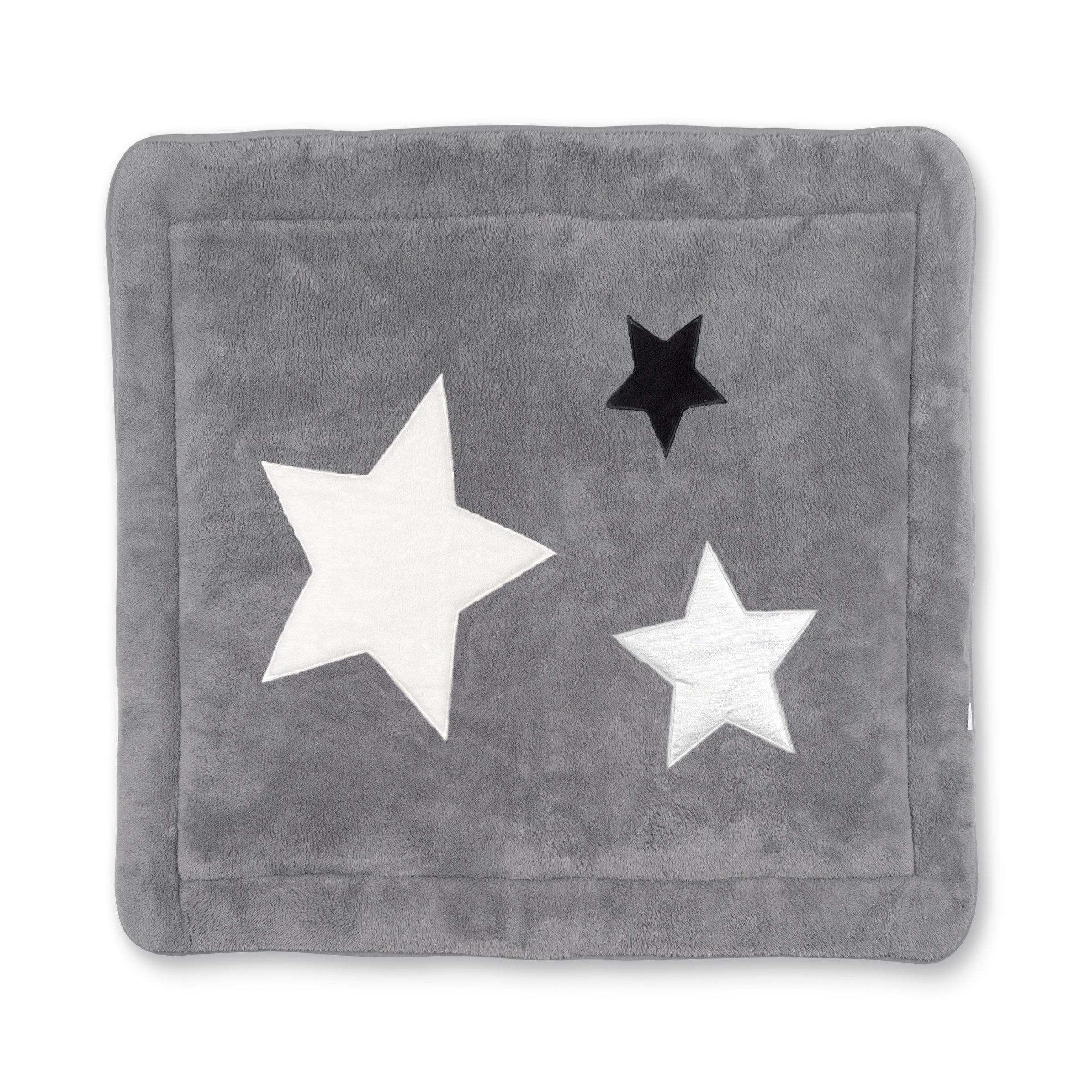 Parklegger Pady softy + terry 100x100cm STARY Little stars print grizou