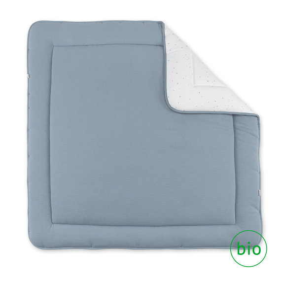 Playpen mat Pady waffle + jersey organic 100x100cm WAFLE Stone