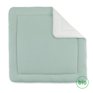 Tapis de parc Coton bio moelleux 100x100cm WAFLE Lunar