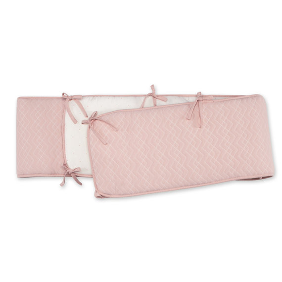 Protector de parque Pady quilted jersey + jersey 75x95x28cm OSAKA Blush