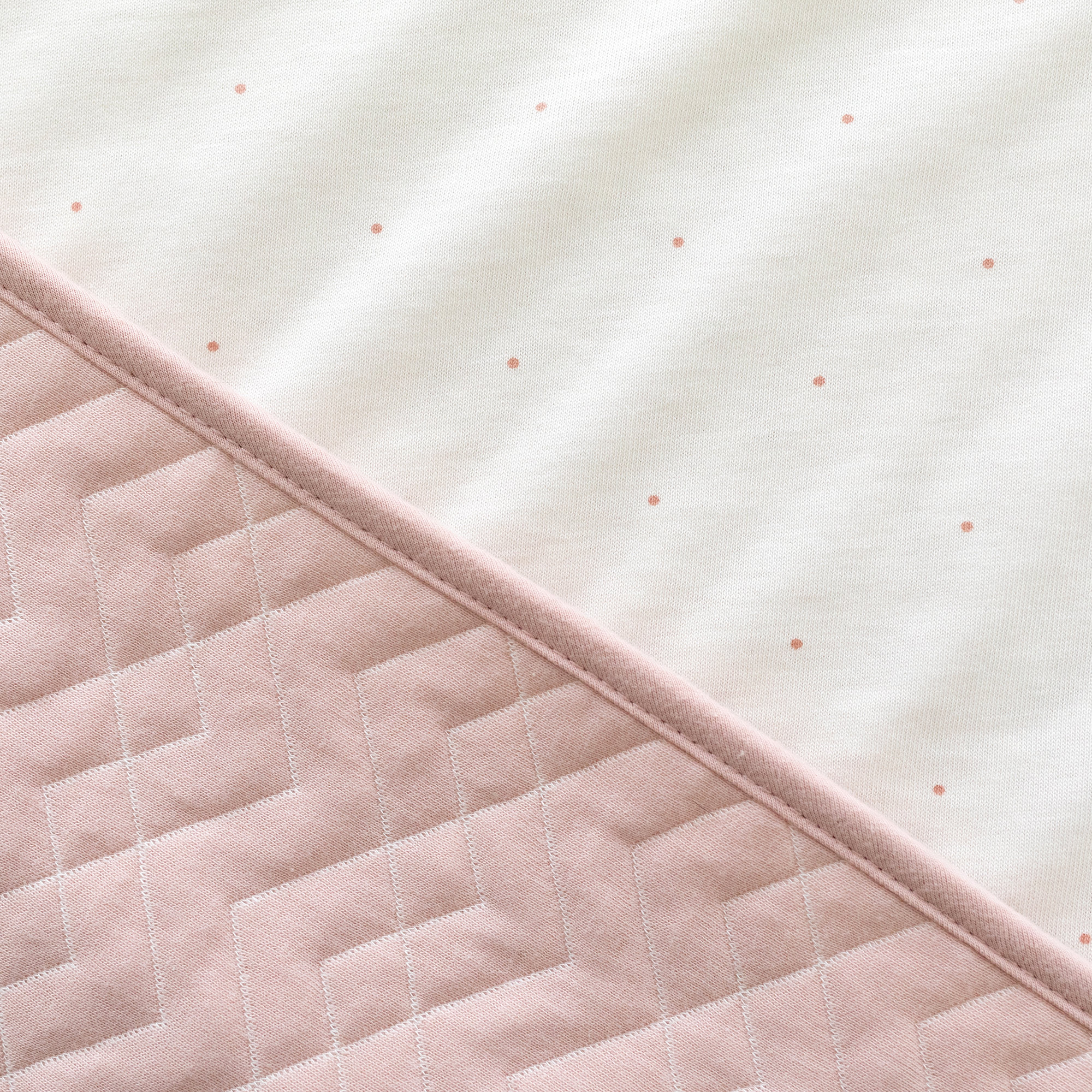 Tour de parc Pady quilted jersey + jersey 75x95x28cm OSAKA Blush