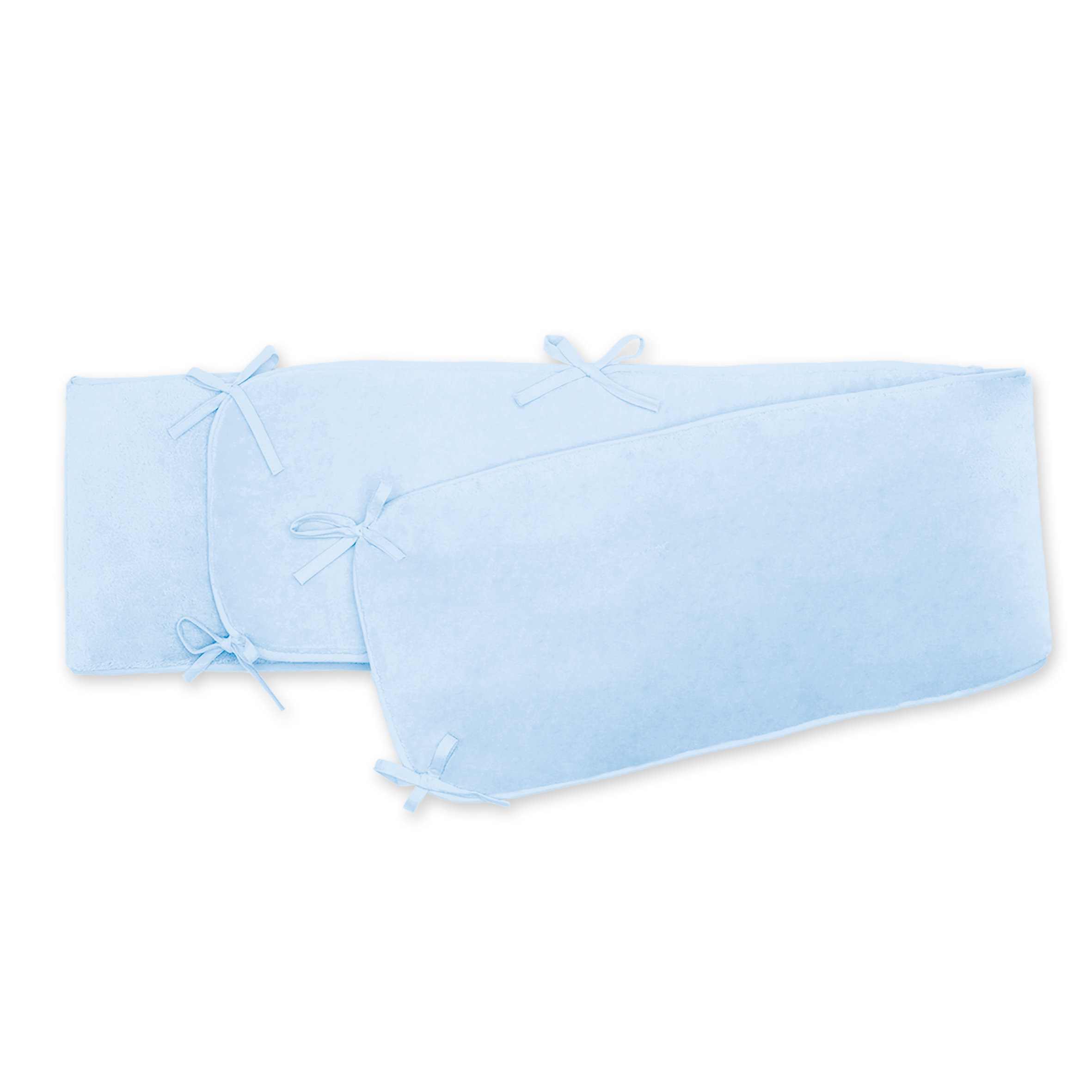 Nestchen Laufgitter Pady softy + terry 75x95x28cm  Helles blau