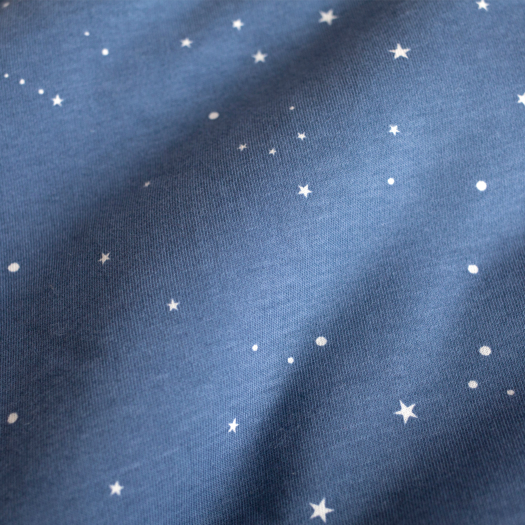 Nestchen Laufgitter Pady jersey + jersey 75x95x28cm STARY Denim blaues kleine Stern