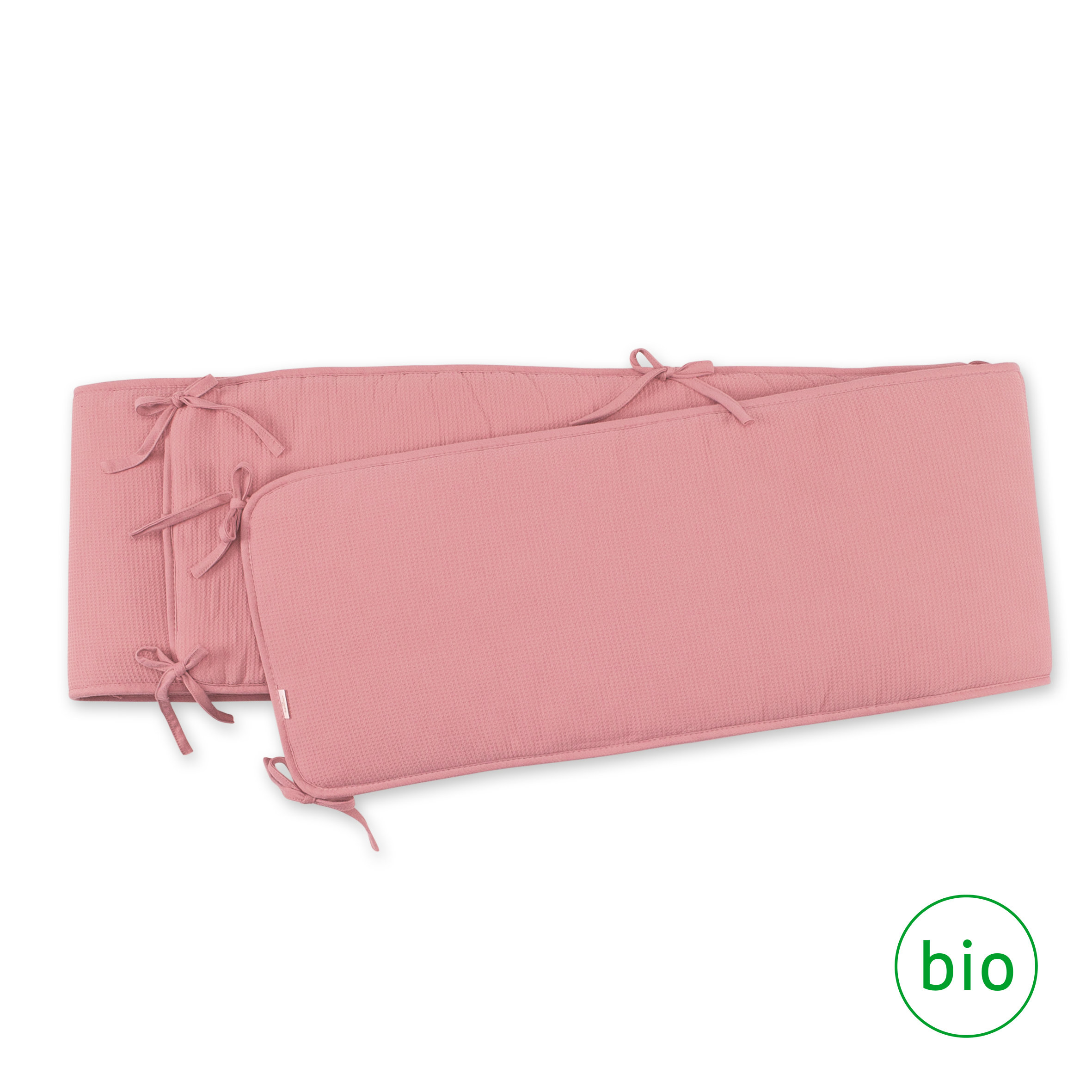 Nestchen Laufgitter Pady waffle + jersey bio 75x95x28cm WAFLE Blossom