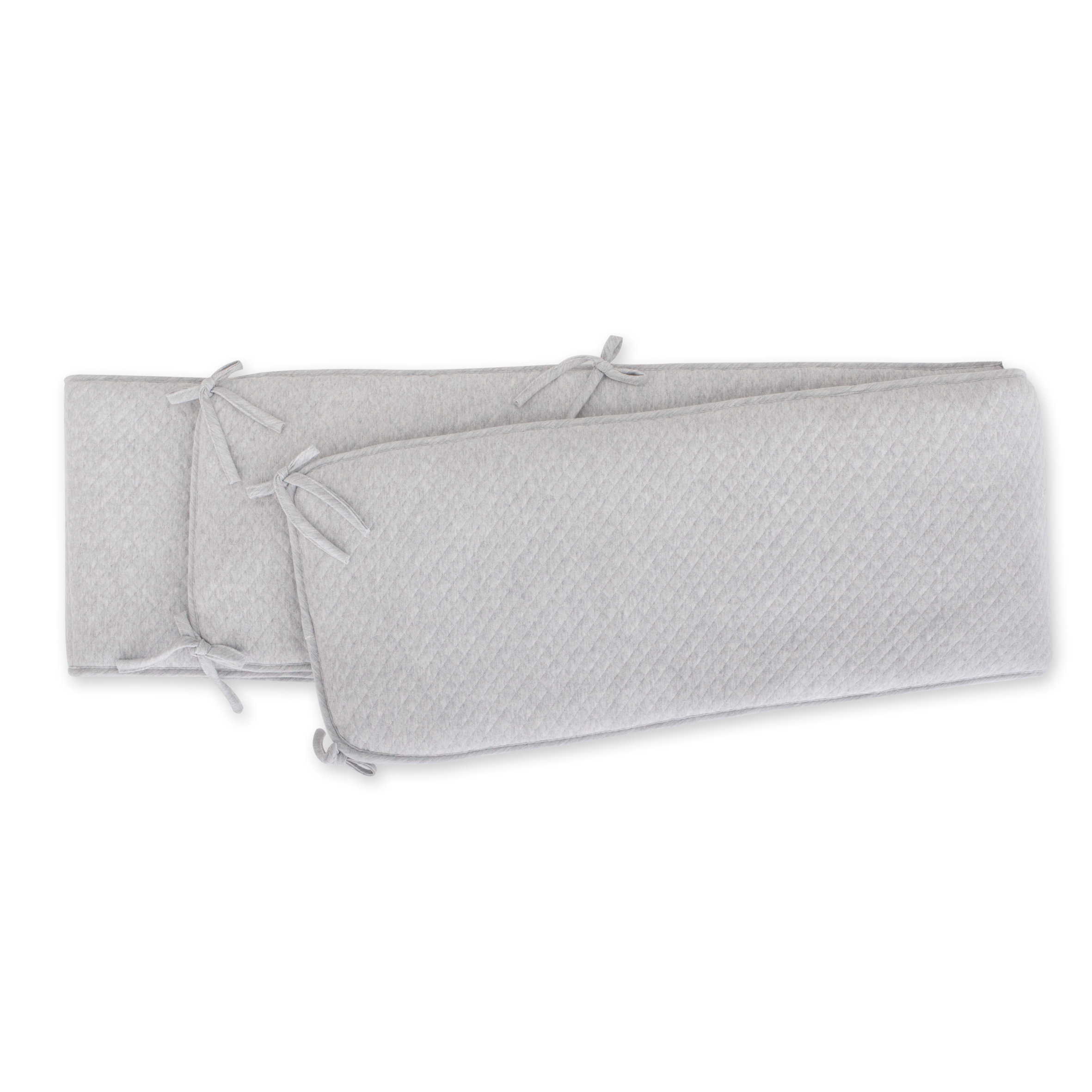 Playpen bumper Quilted jersey 100x100x28cm BEMINI Grey mix