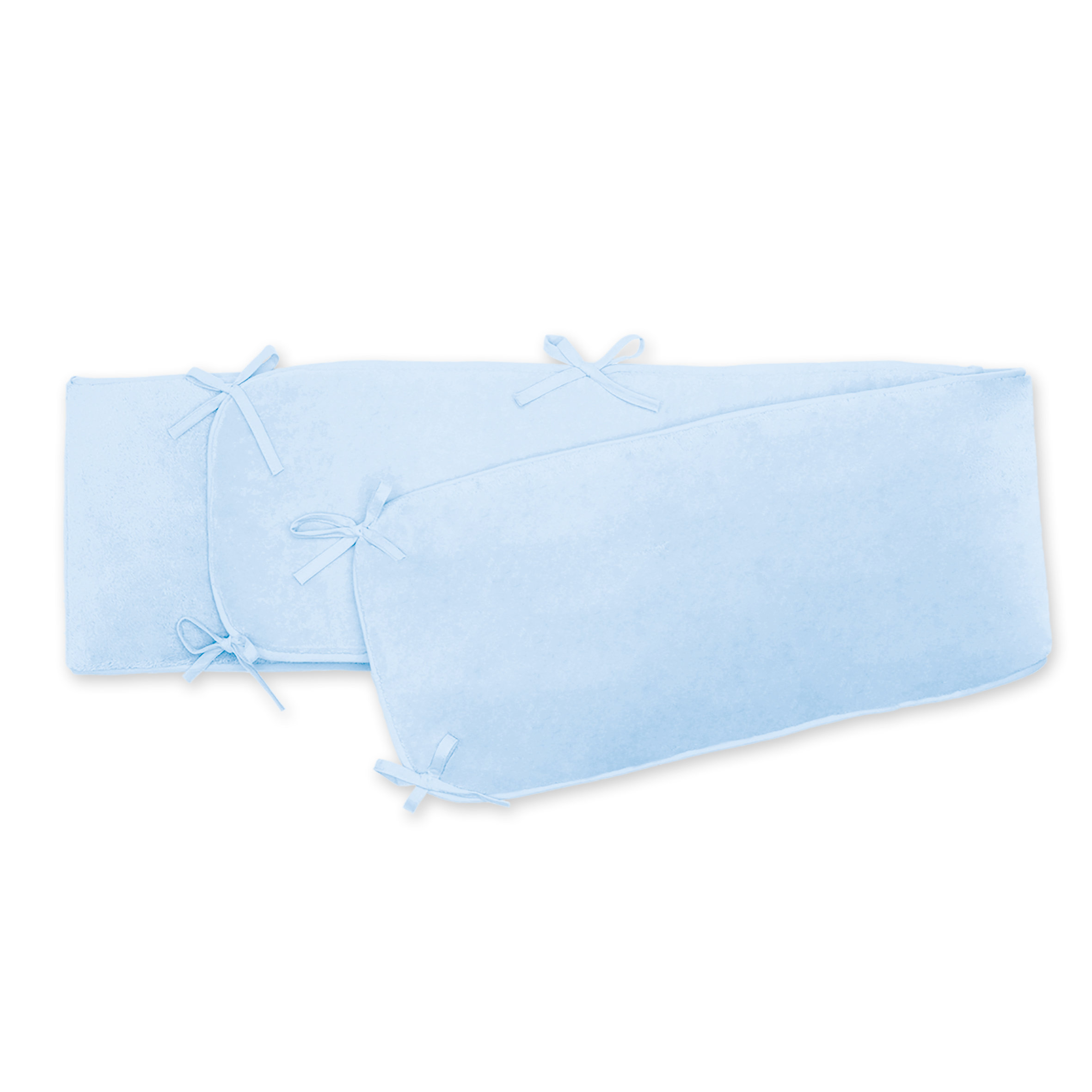 Nestchen Laufgitter Pady softy + terry 100x100x28cm  Helles blau