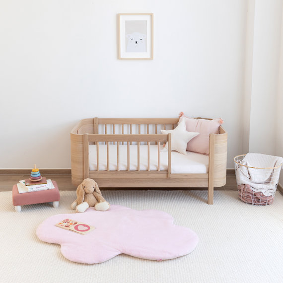 Deco playmat Pady softy + non-slip 85x110cm CLOUD Baby pink