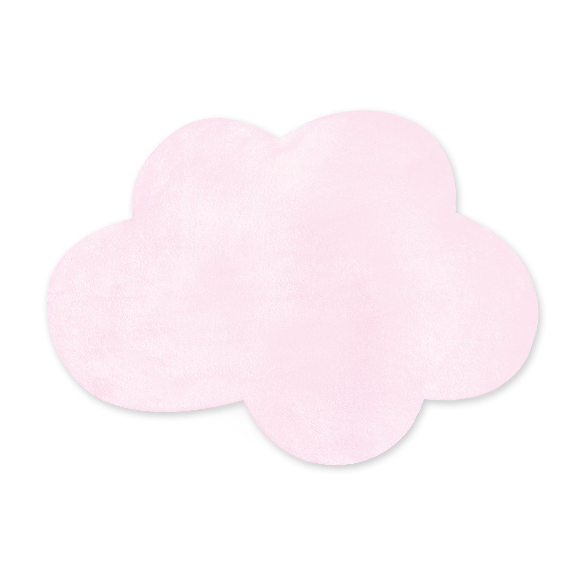 Alfombra decorativa Pady softy + antideslizante 85x110cm CLOUD Rosa pálido[AWARENESS]