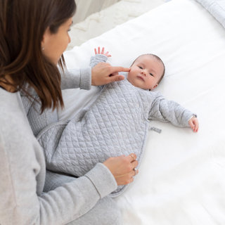 MAGIC BAG Pady quilted jersey 0-1m QUILT Mix grey TOG 1.5