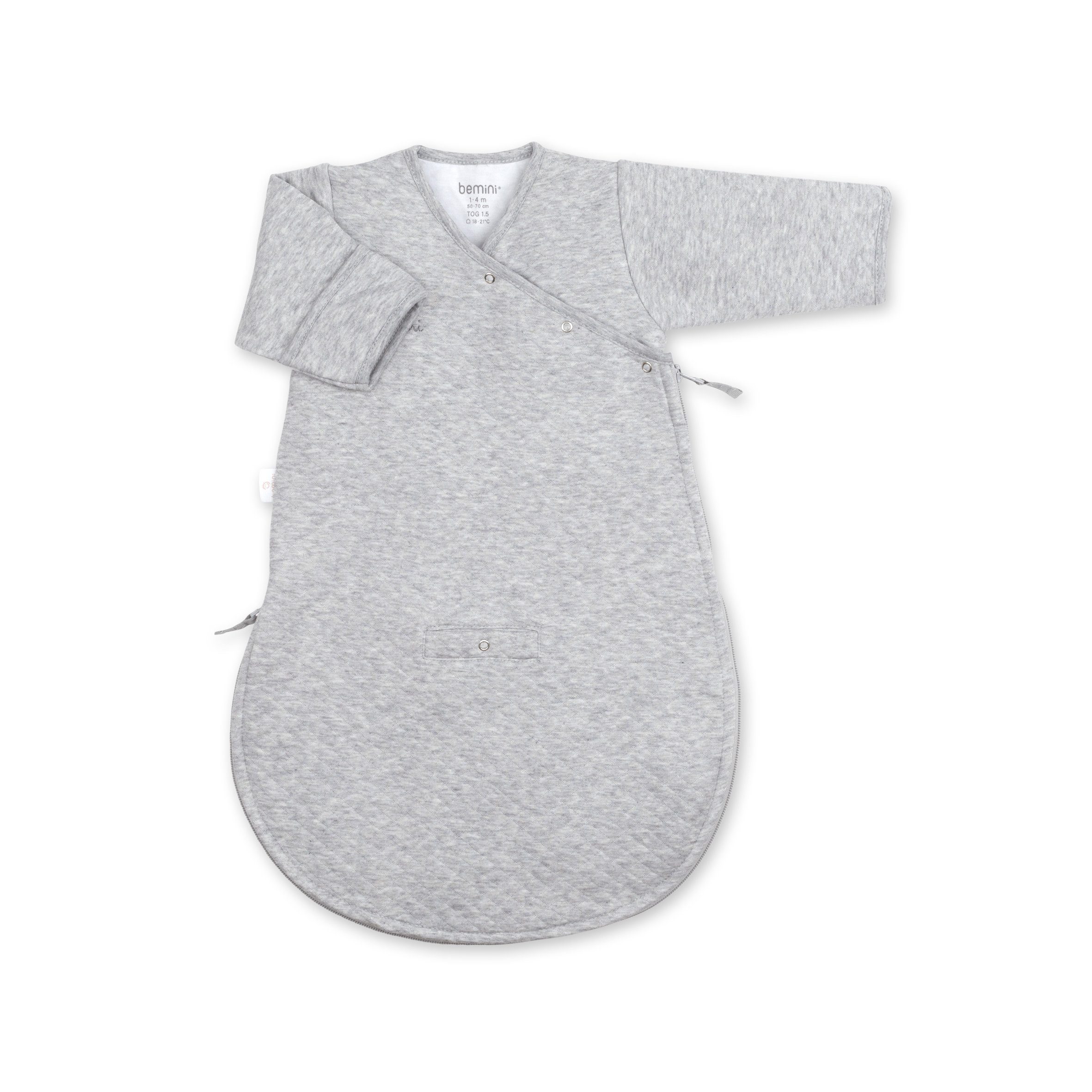 MAGIC BAG Pady quilted jersey 1-4m BEMINI Grey mix tog 1.5