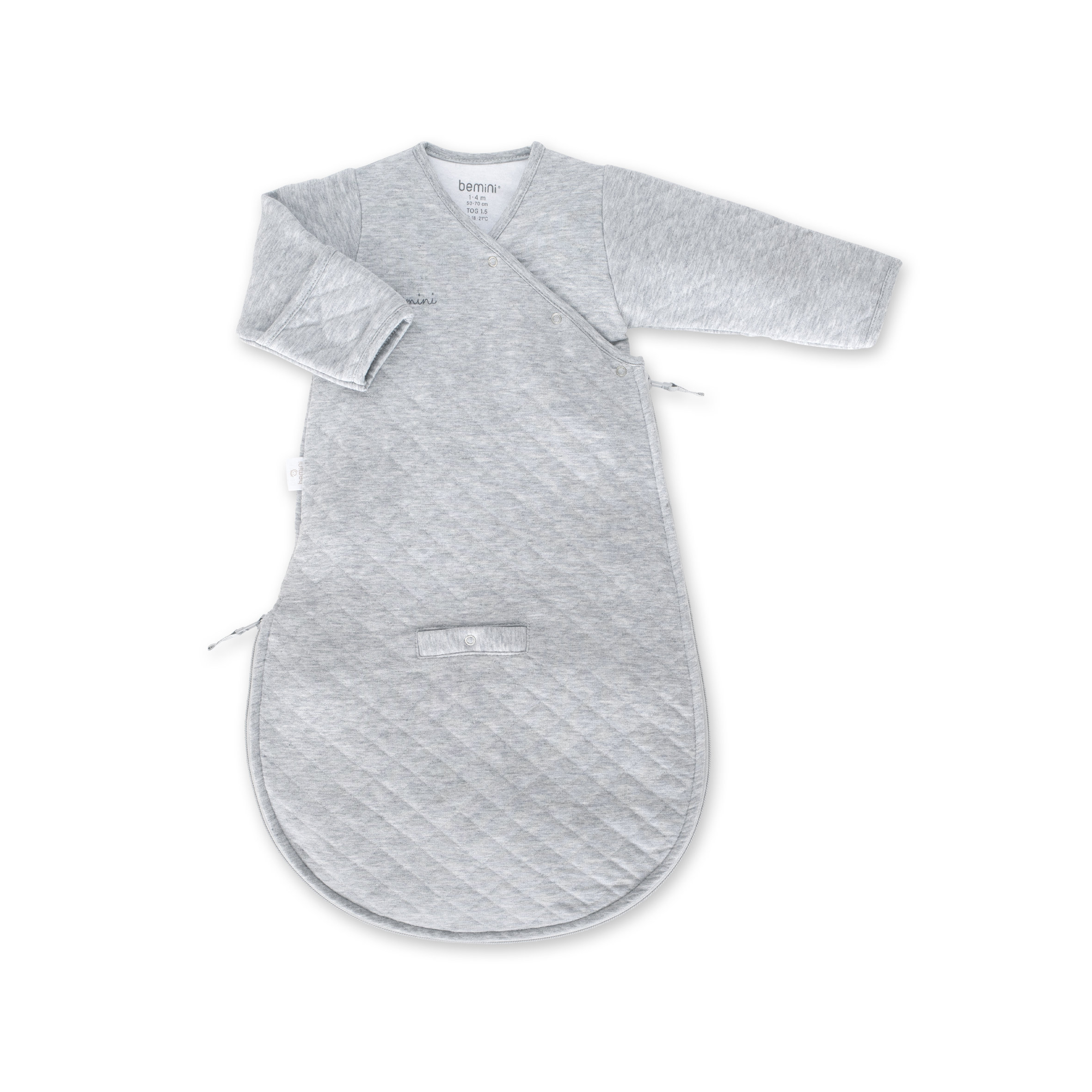 MAGIC BAG Pady quilted jersey 1-4m QUILT Mix grey tog 1.5