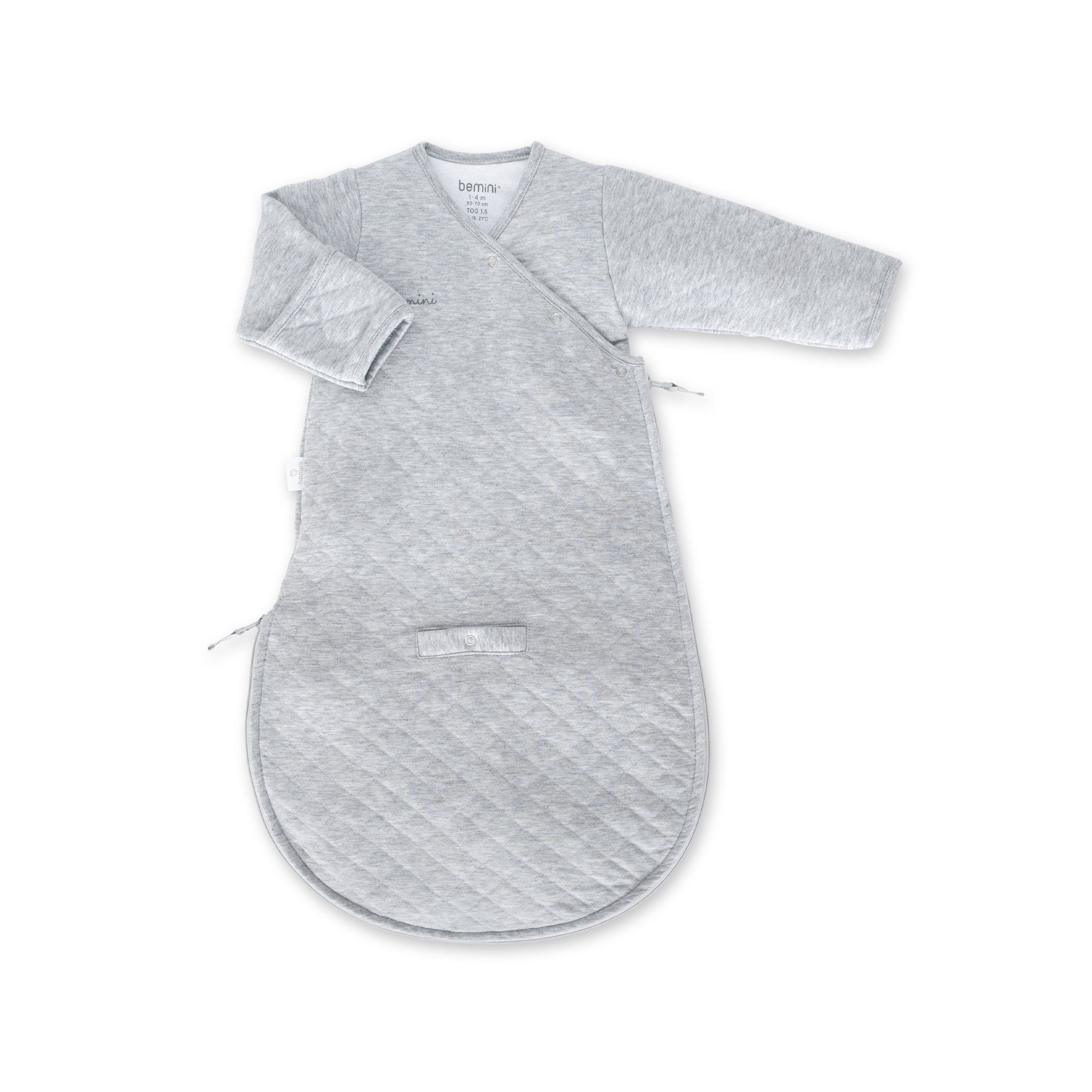 MAGIC BAG Gewatteerd comfort 1-4m QUILT Mix grey TOG 1.5