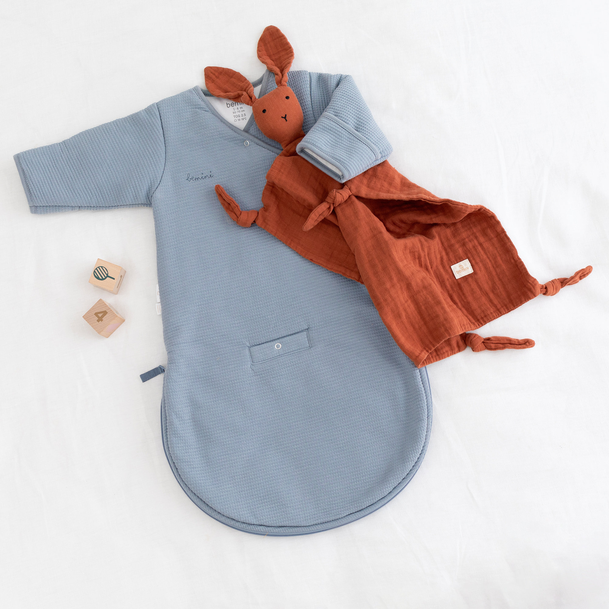 MAGIC BAG Warme Bio Baumwolle 1-4m WAFLE Stone TOG 2.5Outlet