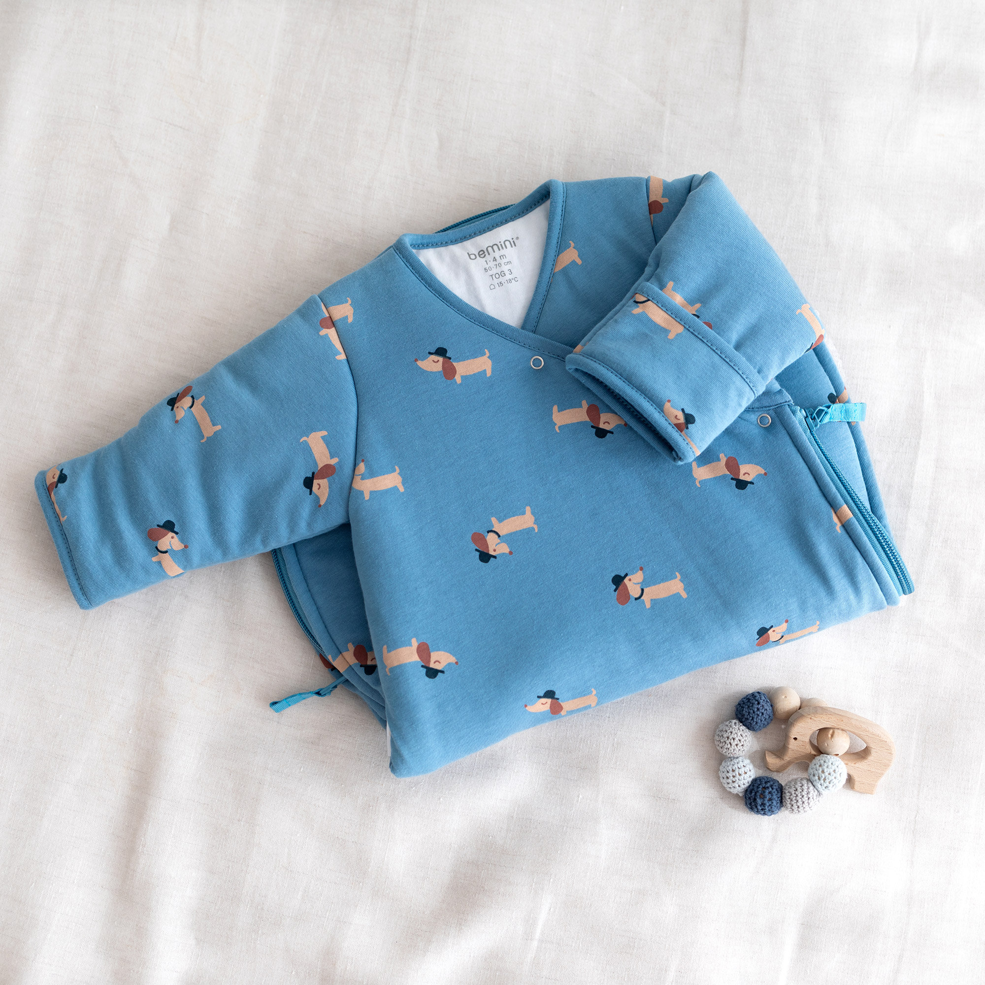 MAGIC BAG Knus cocon 1-4m WOUFF Wouff turquoise TOG 3[BAGS]