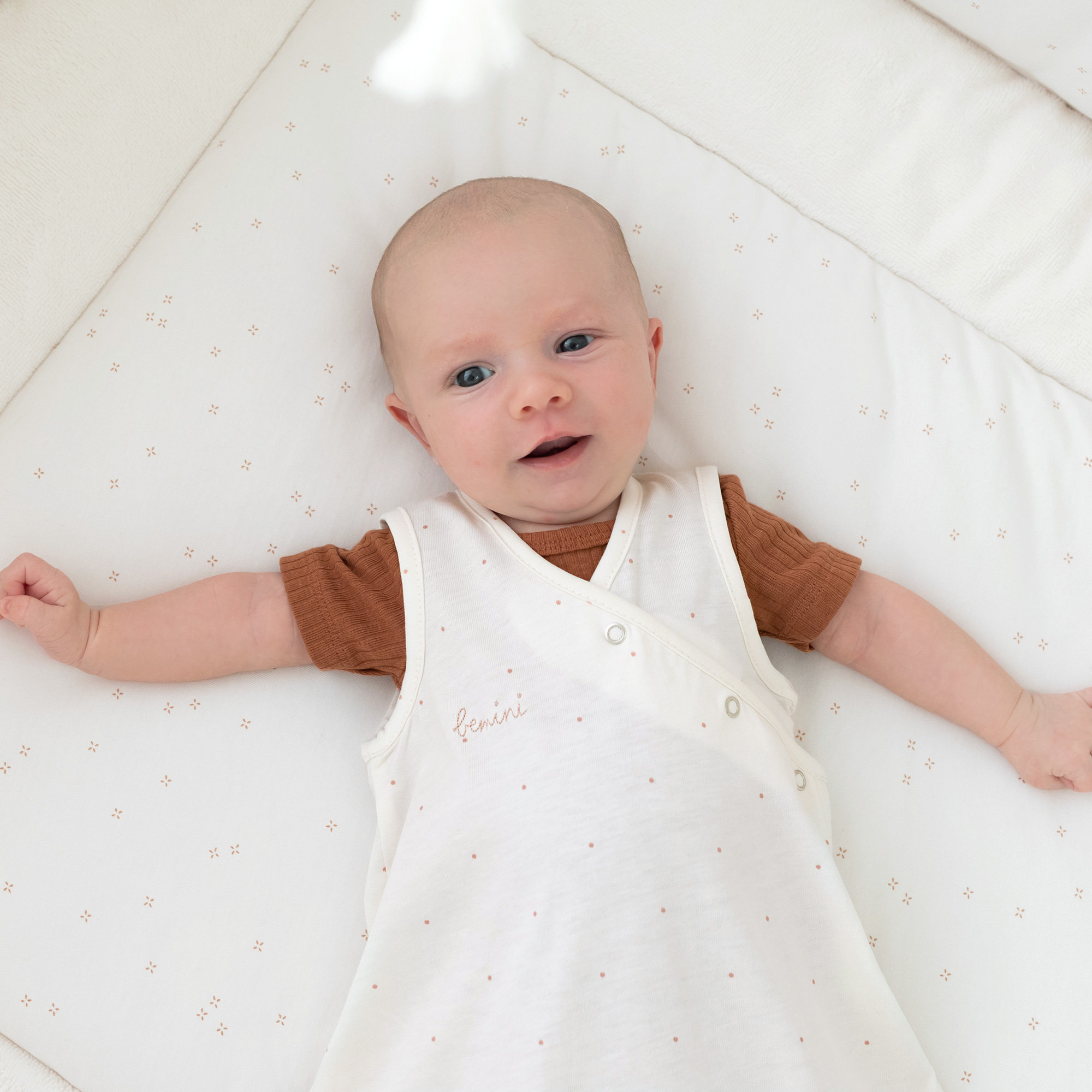 MAGIC BAG Jersey 1-4m CHOUX Small dot print ecru TOG 0.5