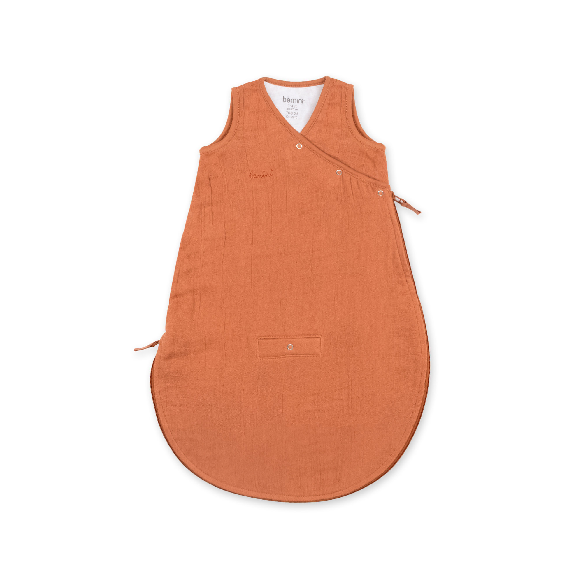 MAGIC BAG Soft summer muslin 1-4m SWADL Pumpkin TOG 0.5