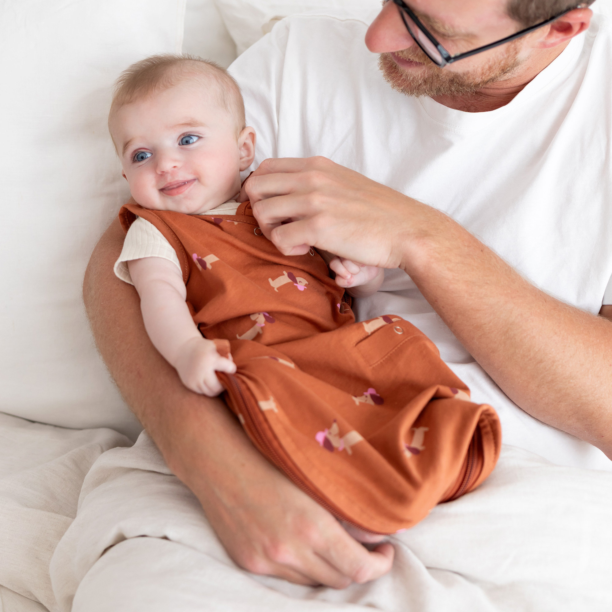 MAGIC BAG Jersey 1-4m WOUFF Print wouff noisette TOG 0.5