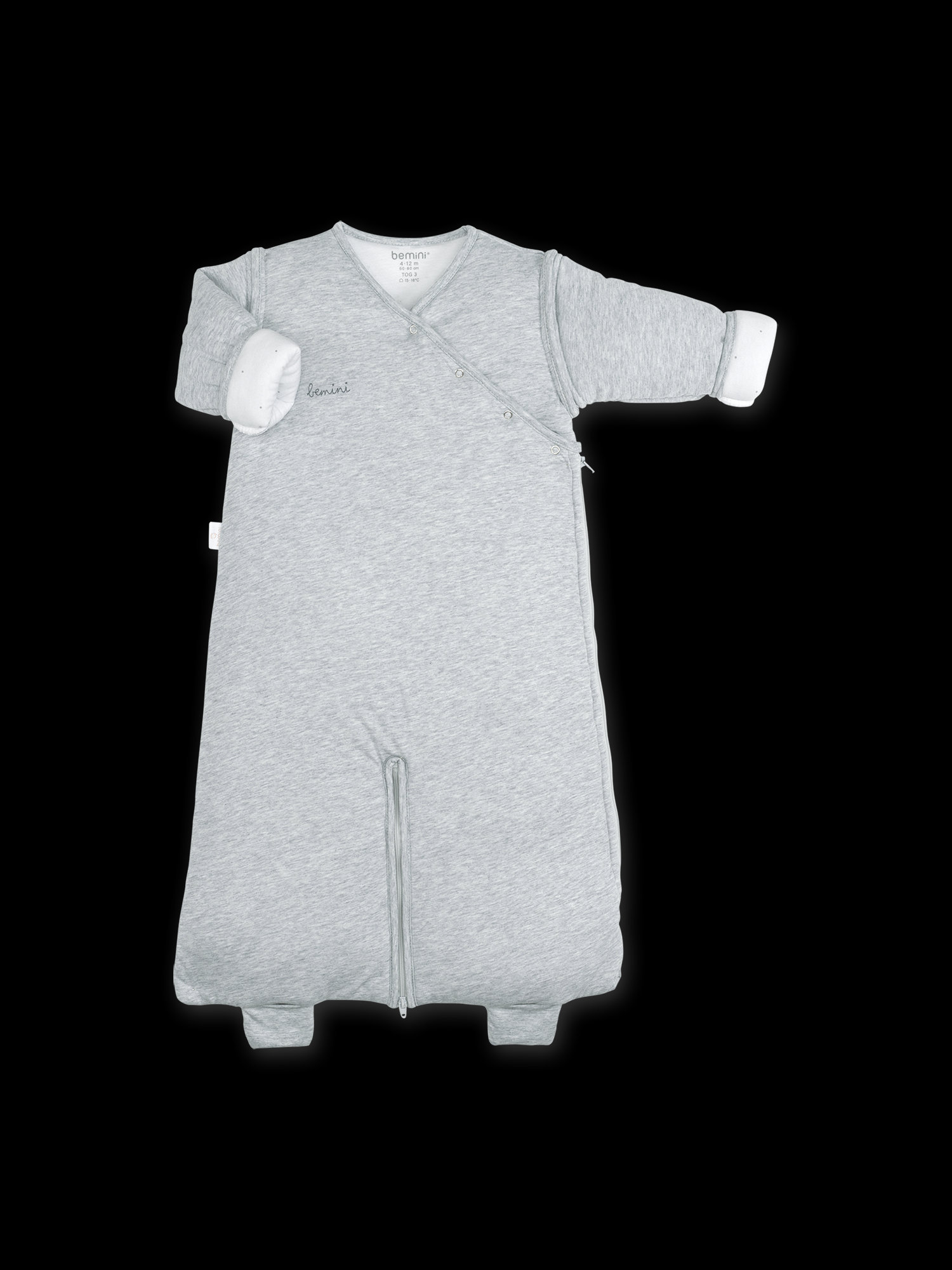 MAGIC BAG Warm cocoon 4-12m BEMINI Mix grey TOG 3