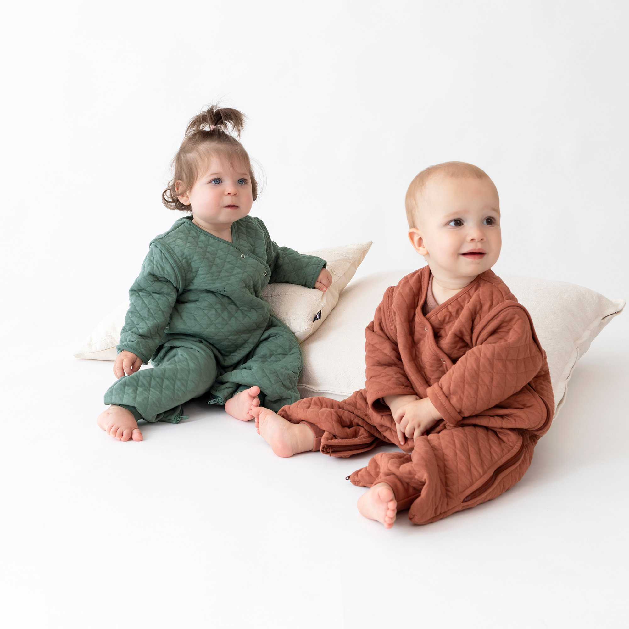 MAGIC BAG Pady quilted jersey 4-12m QUILT Brick TOG 1.5