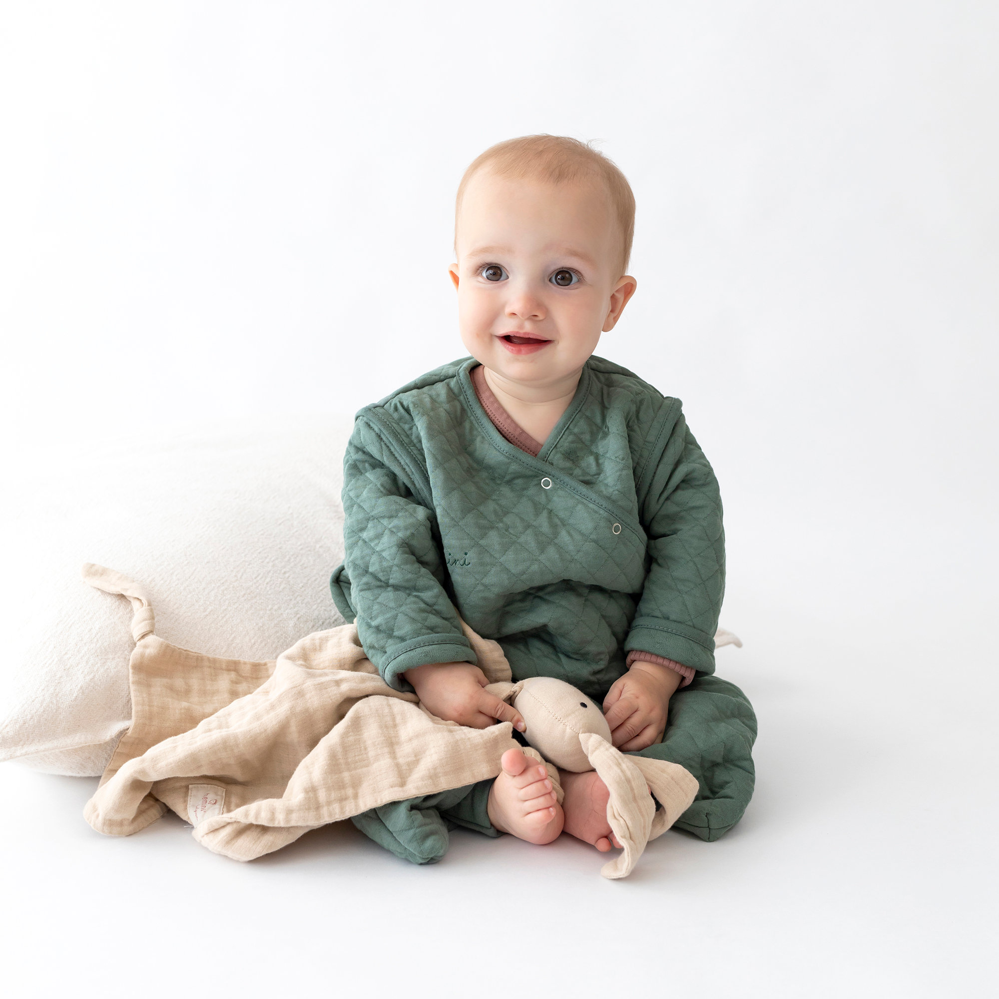 MAGIC BAG Pady quilted jersey 4-12m QUILT Green TOG 1.5[BAGS]